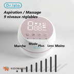 Écran LED du tire-lait avec les touches marche, mode, plus et moins